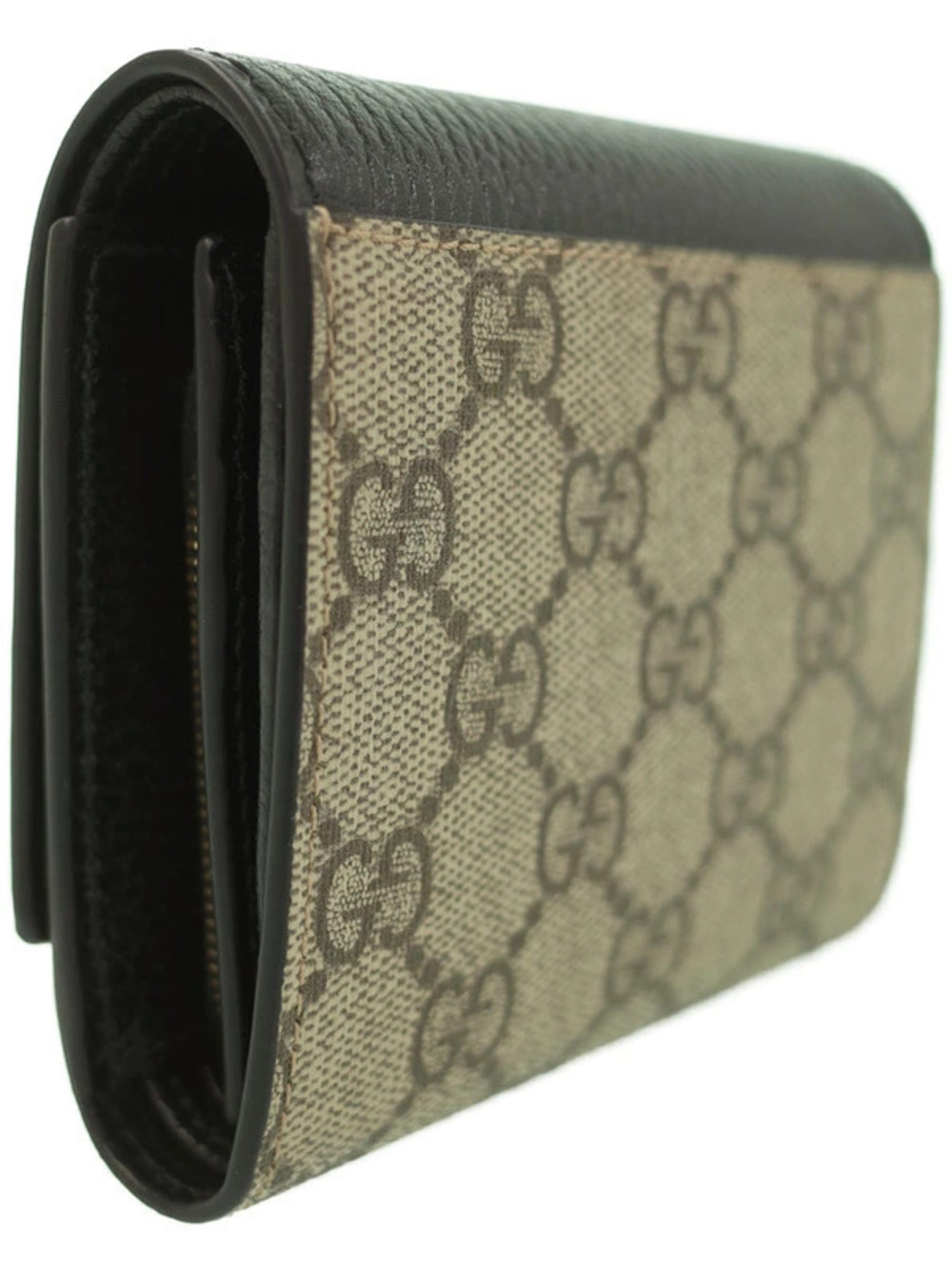 Gucci fold Short Wallet GG Bi Marmont Black